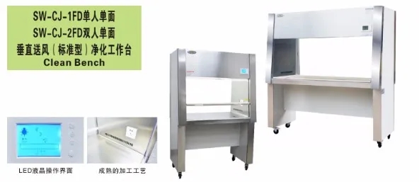 三方檢測實驗室化驗雙人單面垂直送風凈化工作臺SW-CJ-2FD系列產(chǎn)品介紹(圖1)
